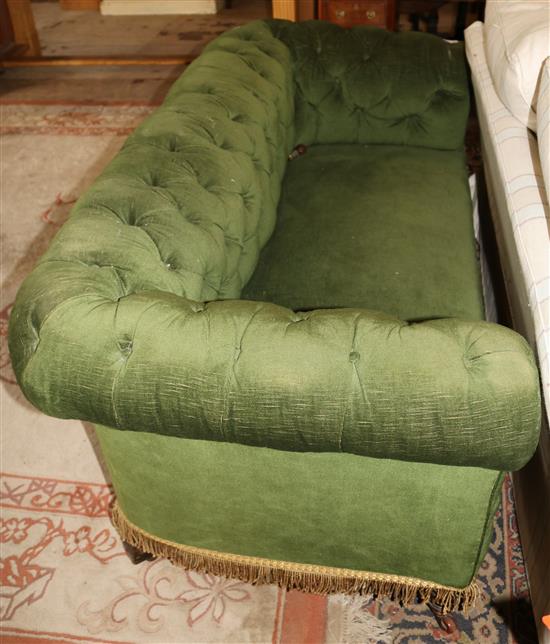 Green sofa